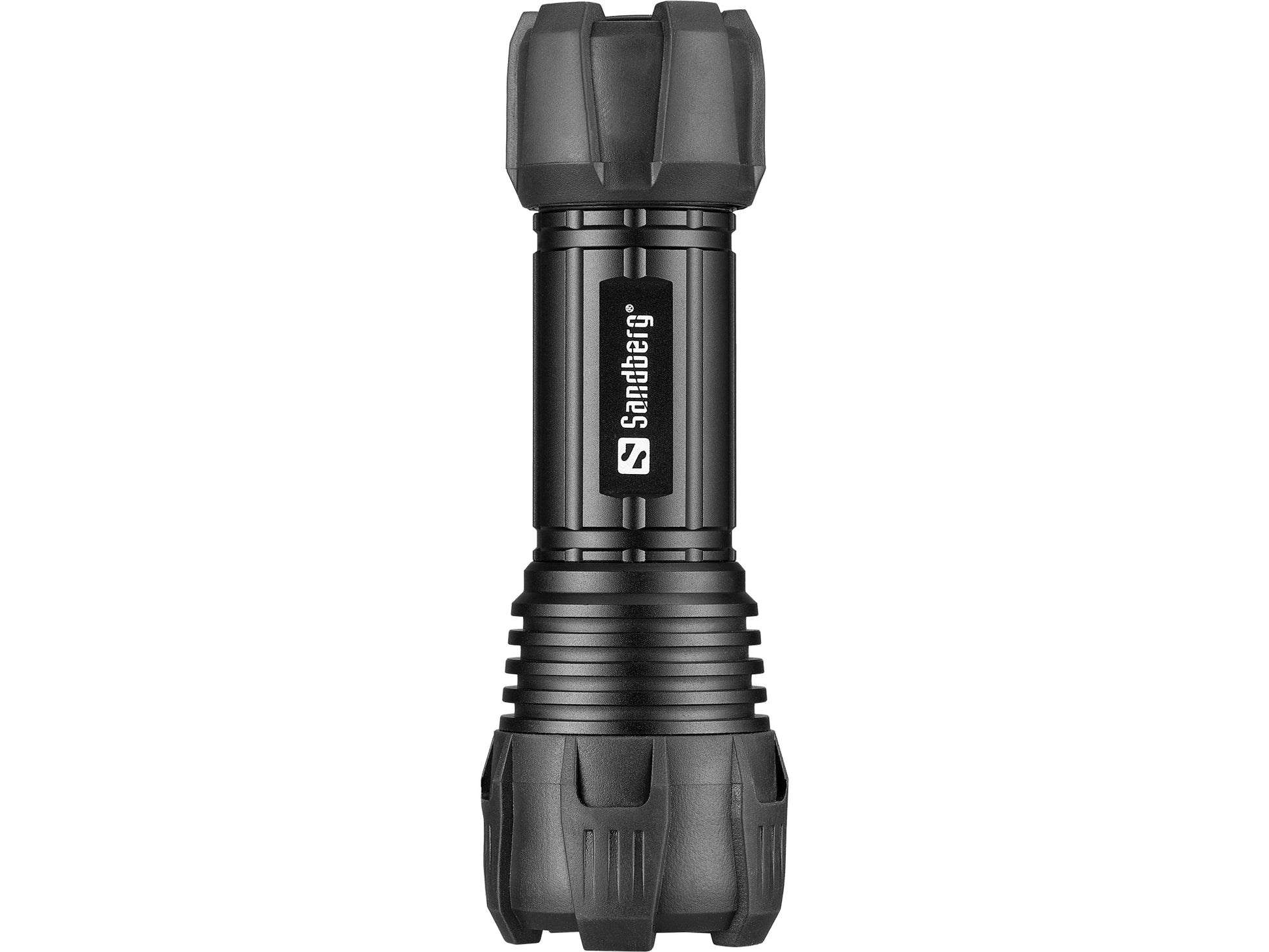 Sandberg Survivor Taschenlampe – 300 lm, 3× AAA, Manueller Fokus, 3 Modi – Schwarz