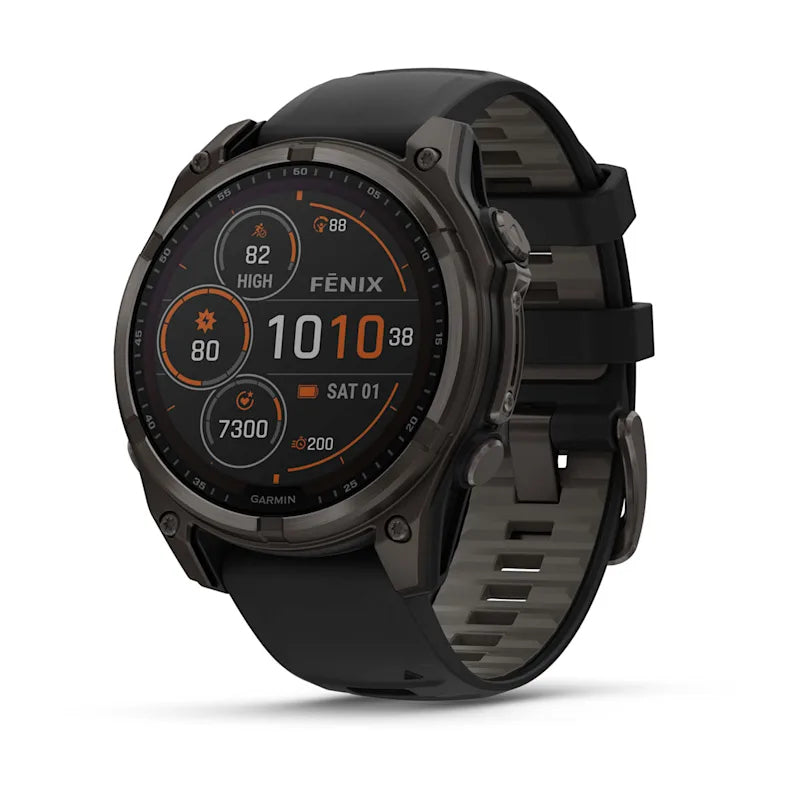 Garmin Fenix 8 Solar Sapphire – GPS-Smartwatch – 47 mm, 1,3", GPS, Saphirglas, 100 m, Schwarz, Sportarmband