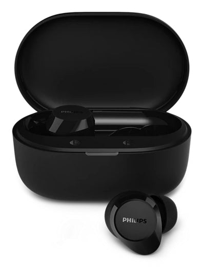 Philips TAT1300BK/00 TWS In-Ear – mit Ladecase, Schwarz, BT 6.0
