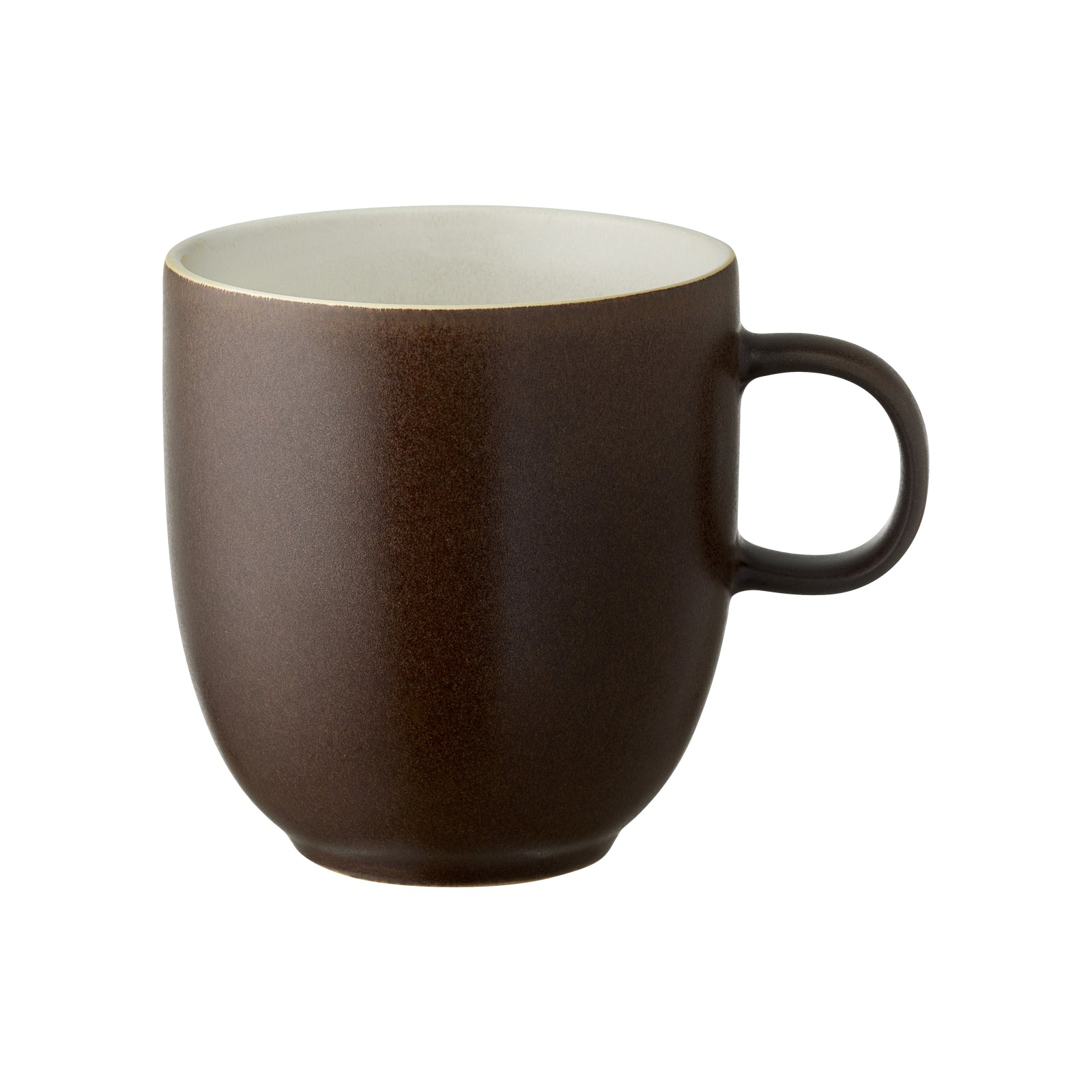 Studio Round Teetasse – 330 ml, Steinzeug, Braun/Weiss, spülmaschinenfest, mikrowellengeeignet