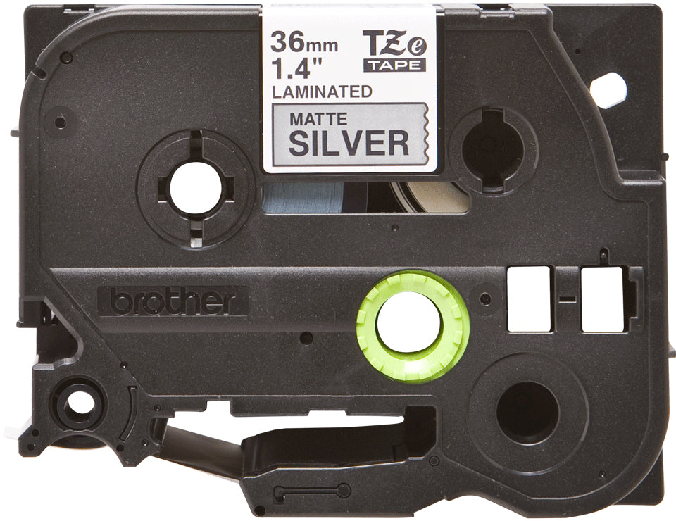 Brother TZe-M961 Schriftband – Schwarz auf Silber – 36 mm × 8 m, laminiert – für Brother P-touch
