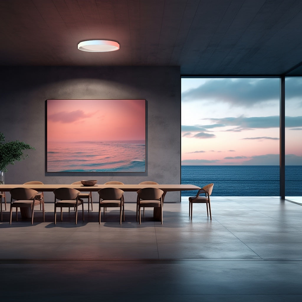 Aqara Deckenleuchte T1M – Ø 49,5 × 7,5 cm, 2700–6500 K, 3450 lm, 40 W, RGB, weiss