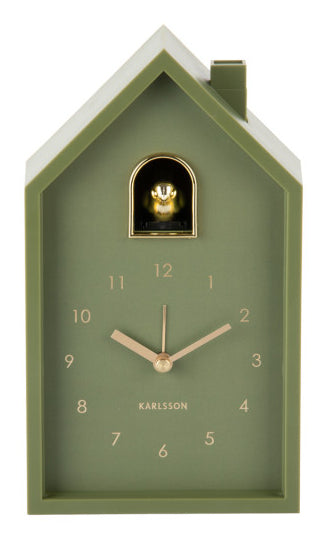 Karlsson Wanduhr Tweet – Schwarz, Kunststoff