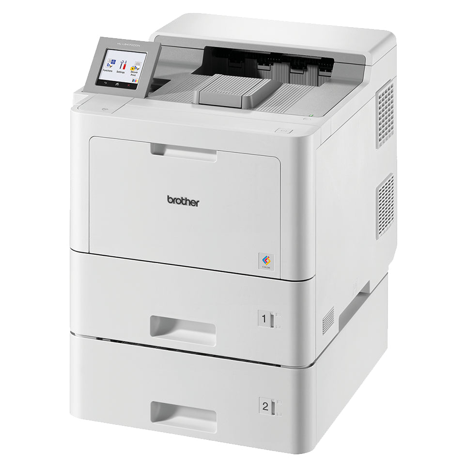Brother HL-L9470CDNT – A4, Farbe, Duplex, 40 S./Min., 2400 × 600 dpi, LAN/USB, Papier: 1120 Blatt
