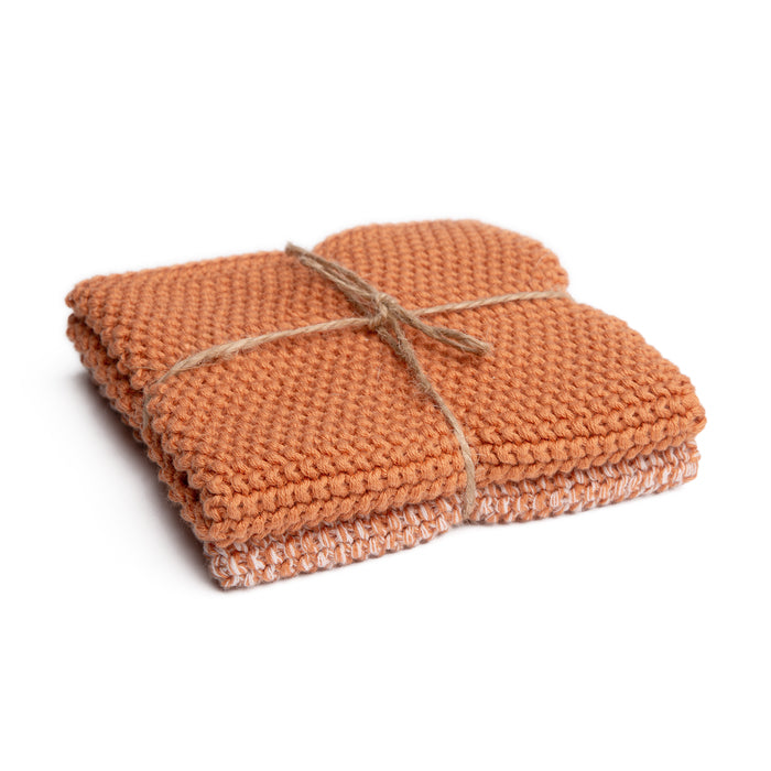 Pichler Textil Abwaschlappen Lola – Pfirsich – 27 × 27 cm – Baumwolle – 2er-Set