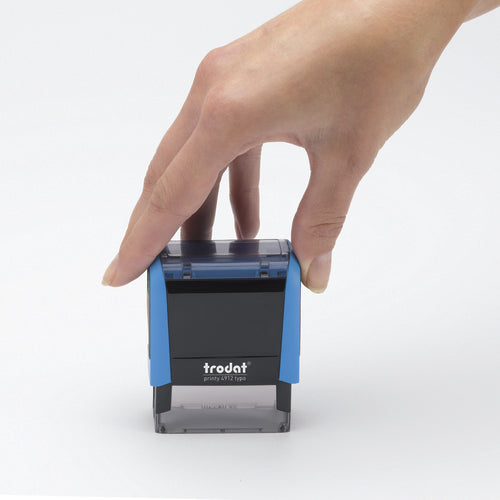 Trodat Motivstempel Printy 4913 – selbstfärbend, Kunststoff, 58 × 22 mm, mit auswechselbarem Stempelkissen