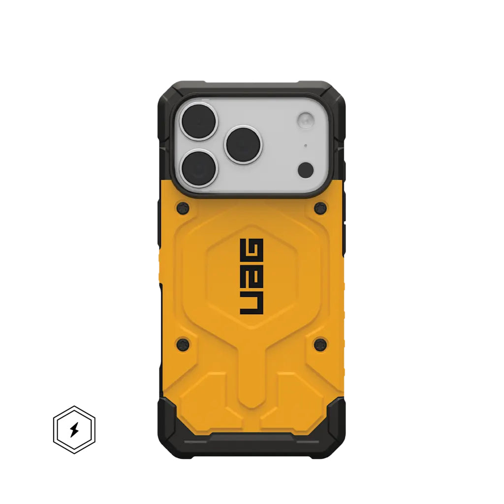 Urban Armor Gear UAG – Pathfinder MS Pro Backcover – für Apple iPhone 17 Pro – Heritage Gelb – MagSafe-kompatibel