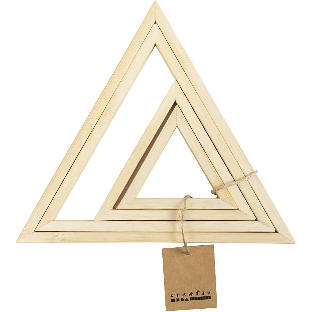 Creativ Company Stickrahmen-Set – 2 Ringe, Bambus, Natur