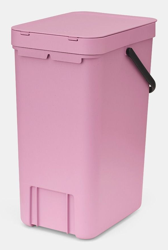 Brabantia Recyclingbox – 16 l – Kunststoff, rechteckig – Rosa