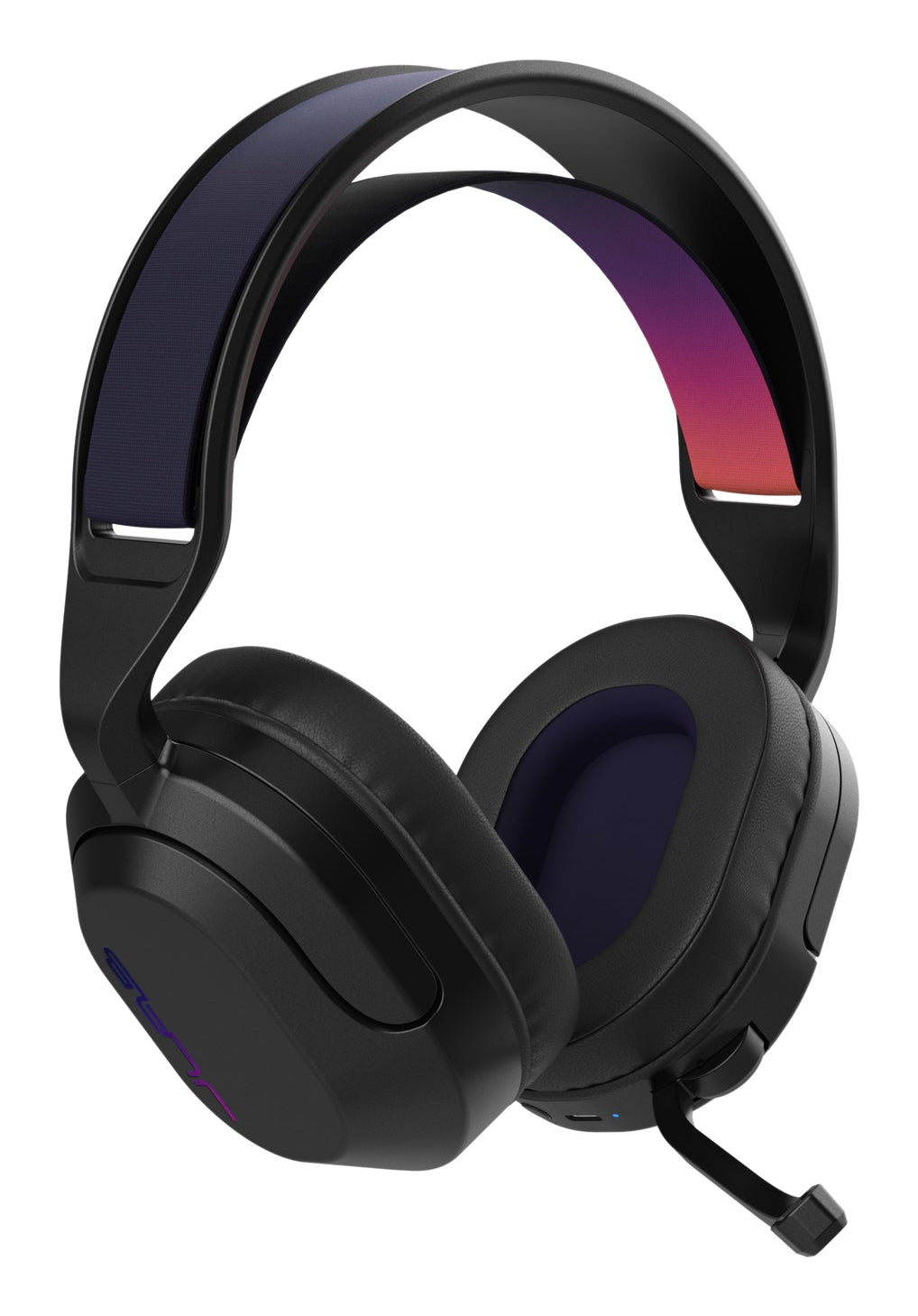 JLab Nightfall – Gaming-Headset – Bluetooth, USB-C – Schwarz, für PlayStation/PC – bis 70 h