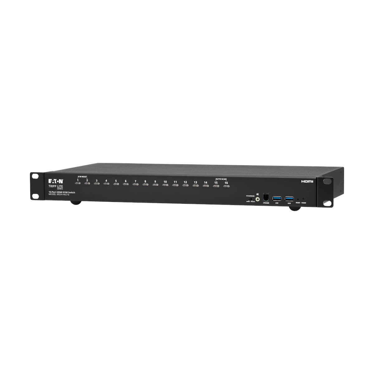 Tripp Lite B024-H4U16 – 16-Port HDMI KVM-over-IP Switch – 4096 × 2160/60 Hz, USB 2.0 Hub, 1U Rack