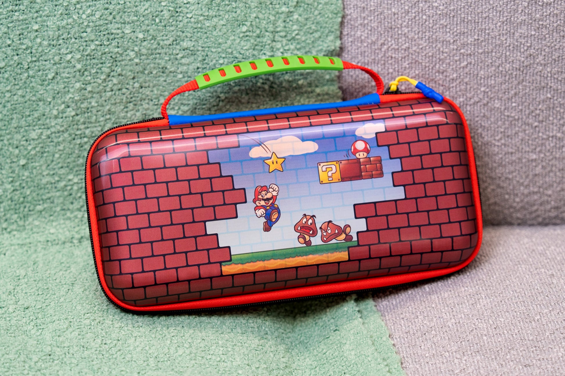 Turtle Beach Etui – für Nintendo Switch 2/Switch/Switch OLED – 300×155×58 mm – mehrfarbig – Mario Bricks