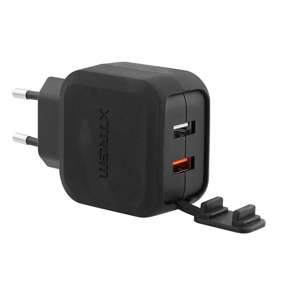T'nB Xtremework USB-Ladegerät 30 W – USB-A×2 – QC 3.0 – Rosa