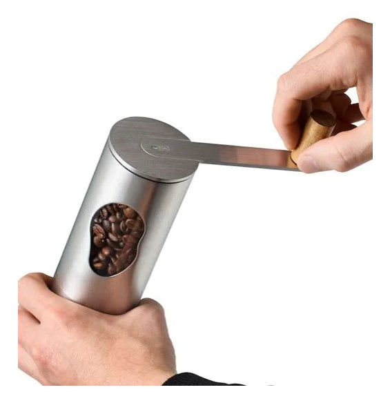 AdHoc Kaffeemühle, Ø 6 × 21,8 cm, mit Schlagmesser, Akazie/Schwarz
