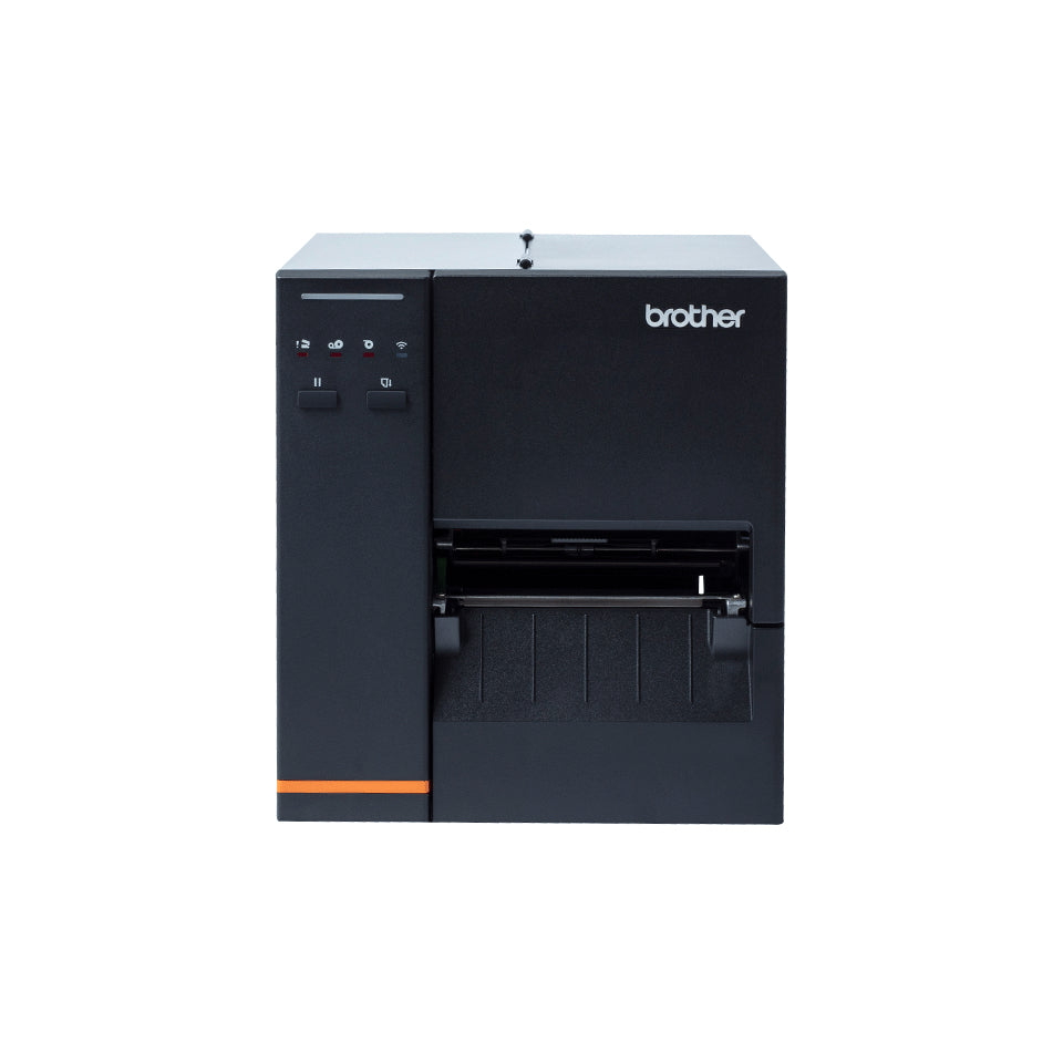 Brother TJ-4120TN – Etikettendrucker, Thermodirekt/Thermotransfer, 300 × 300 dpi, für Etiketten bis 106 mm