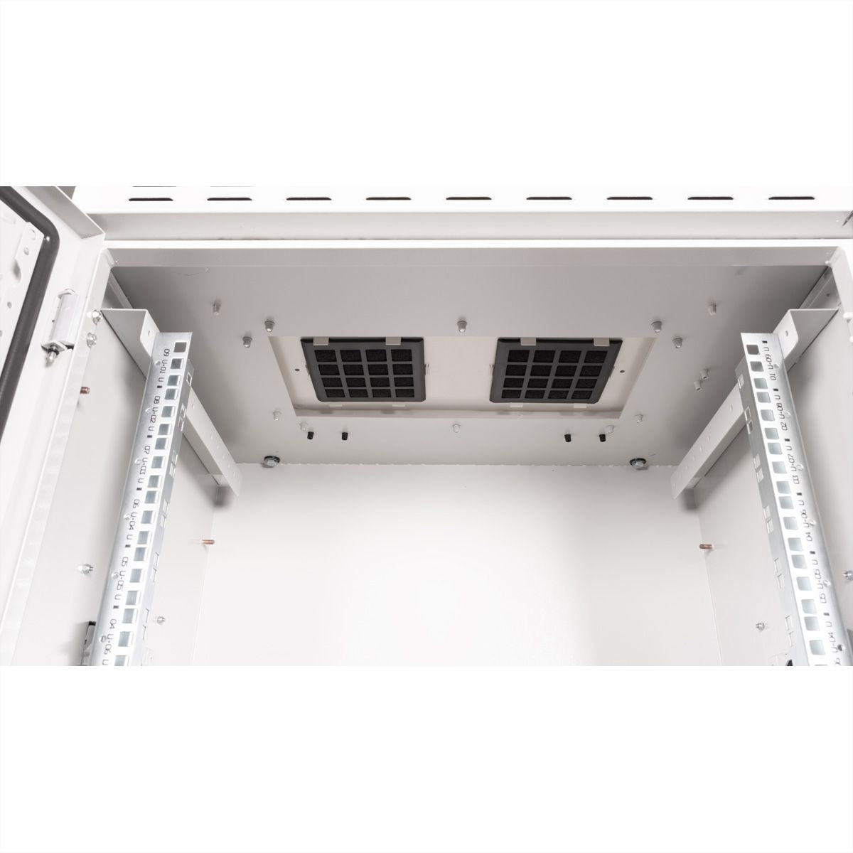 ROLINE Pro – 19" Wandverteiler 9U, IP55, abschliessbar, 600 × 450 × 579 mm, lichtgrau, Stahl