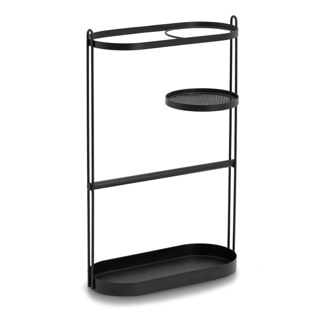 Zeller Present Schirmständer – Stahl – schwarz – Ø 358 × H 572 mm