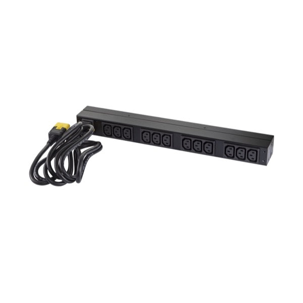 APC Basic PDU Rack, Einphasig 3680 W – C13×12, Eingang IEC C20, 16 A 208/230 V, 2,5 m – schwarz