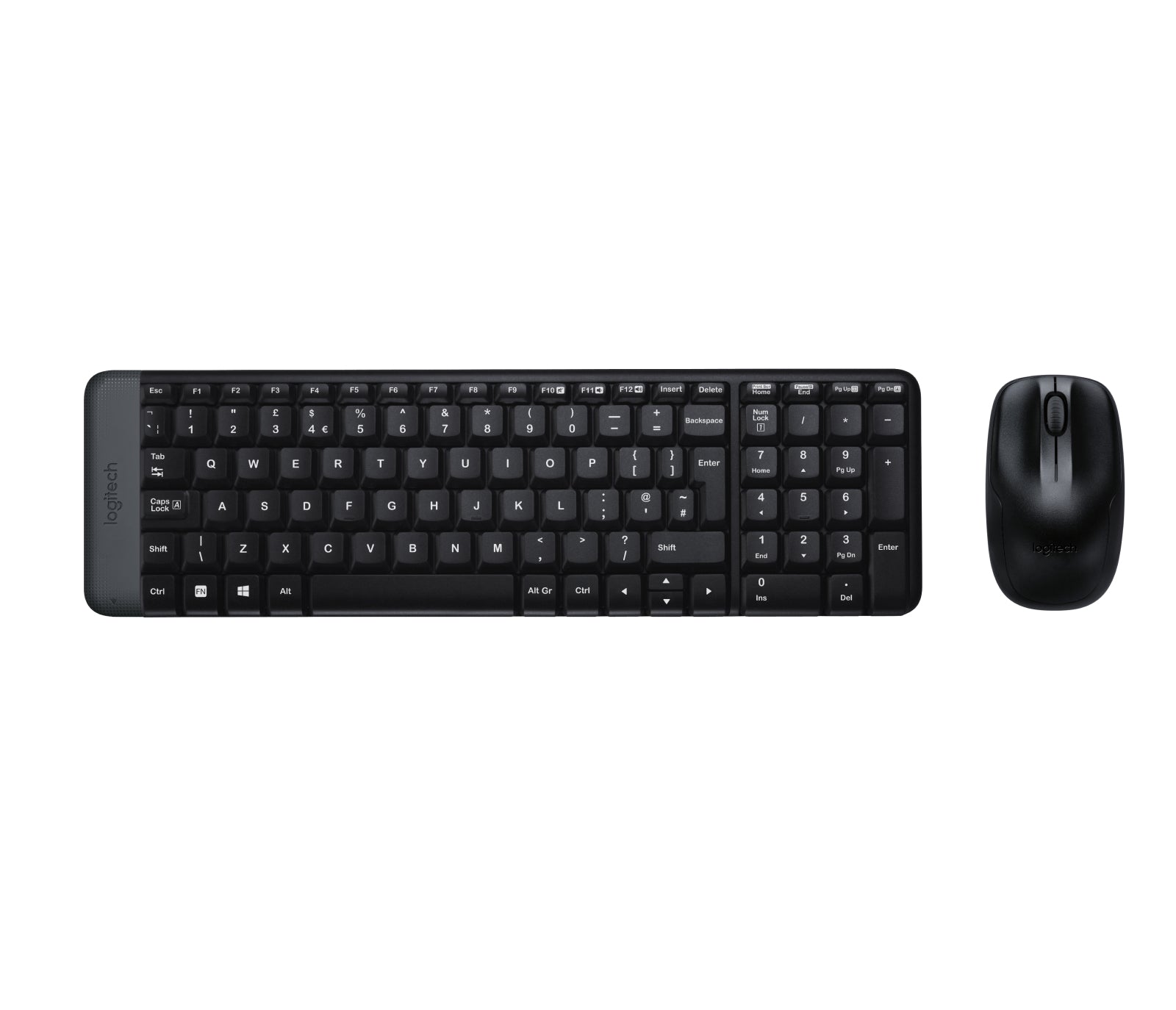 Logitech MK220 – Tastatur- und Maus-Set – QWERTY (US Int.) – RF 2,4 GHz, Mini, USB-A Empfänger, Schwarz
