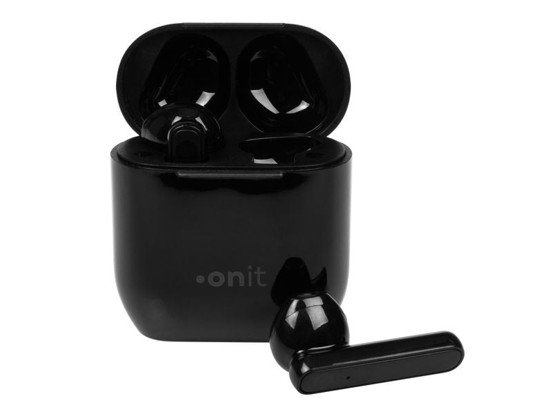 ONIT TWS Headset Start – True Wireless In-Ear Kopfhörer – Bluetooth 5,0, USB-C, Mikrofon – Schwarz, bis 3 h