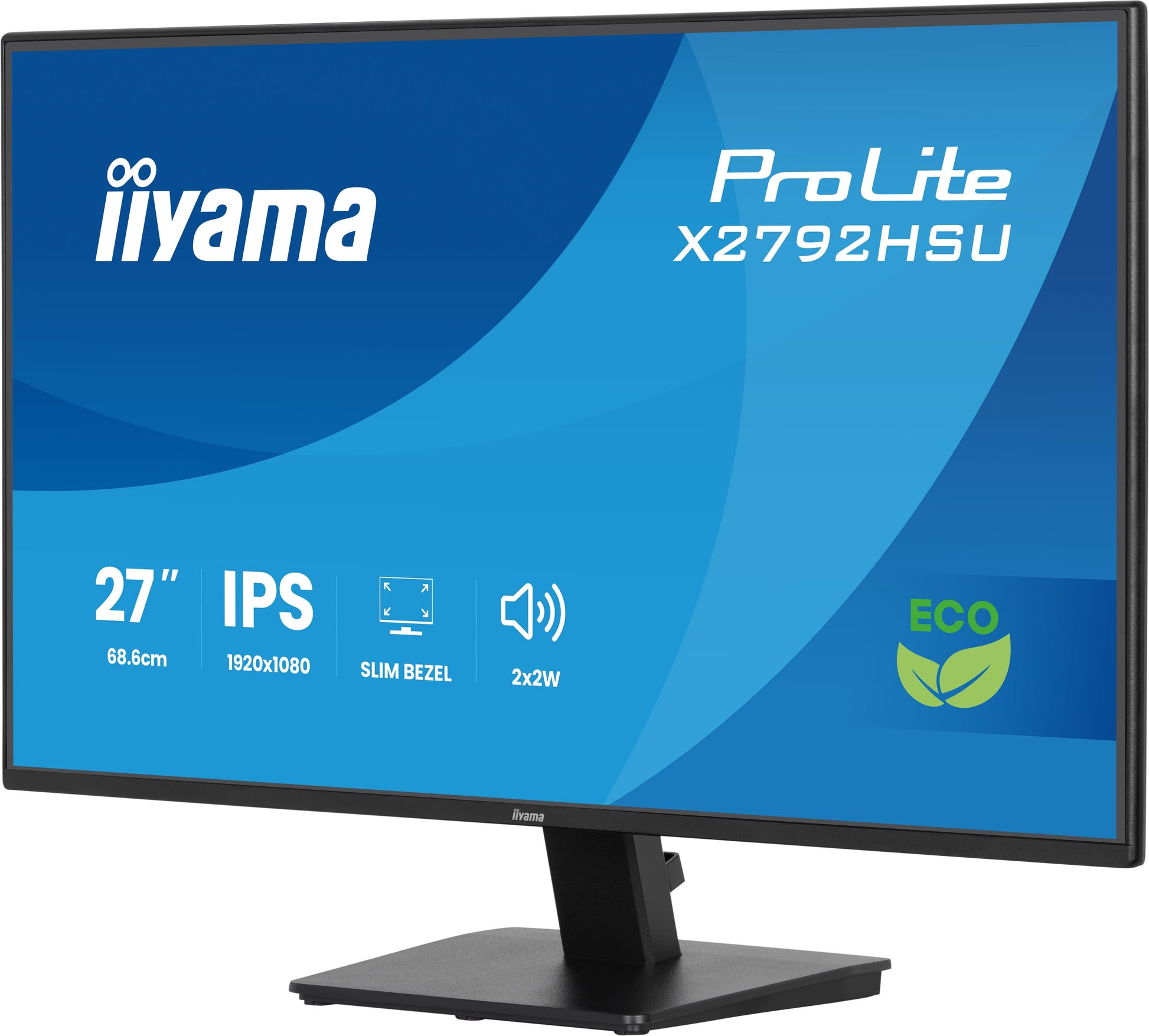 iiyama ProLite X2792HSU-B1 – Monitor, 27", 1920 × 1080 (Full HD), IPS, 120 Hz, 300 cd/m²