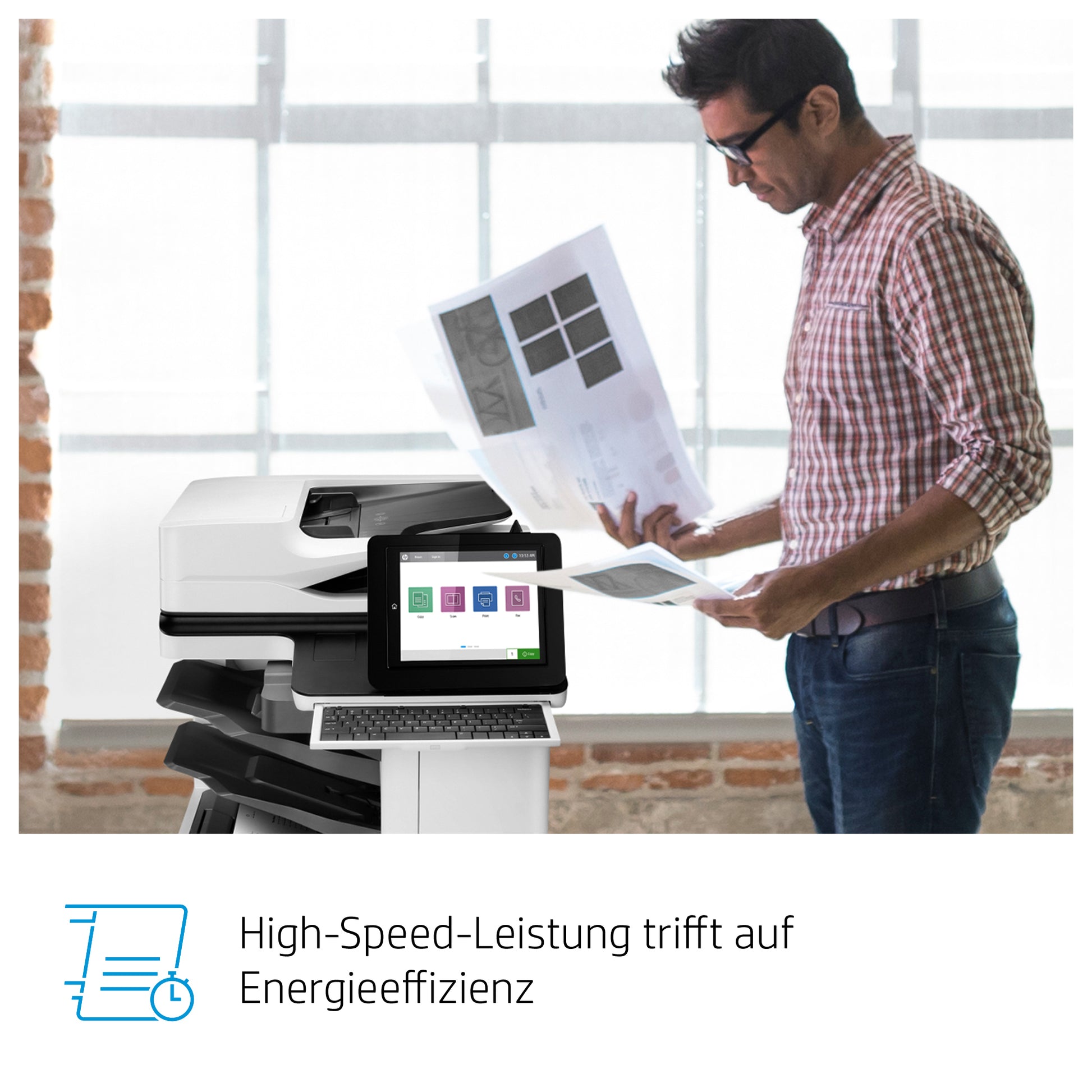 HP LASERJET ENTERPRISE FLOW M636Z – S/W Laser-MFP A4 – 71 ppm S/W