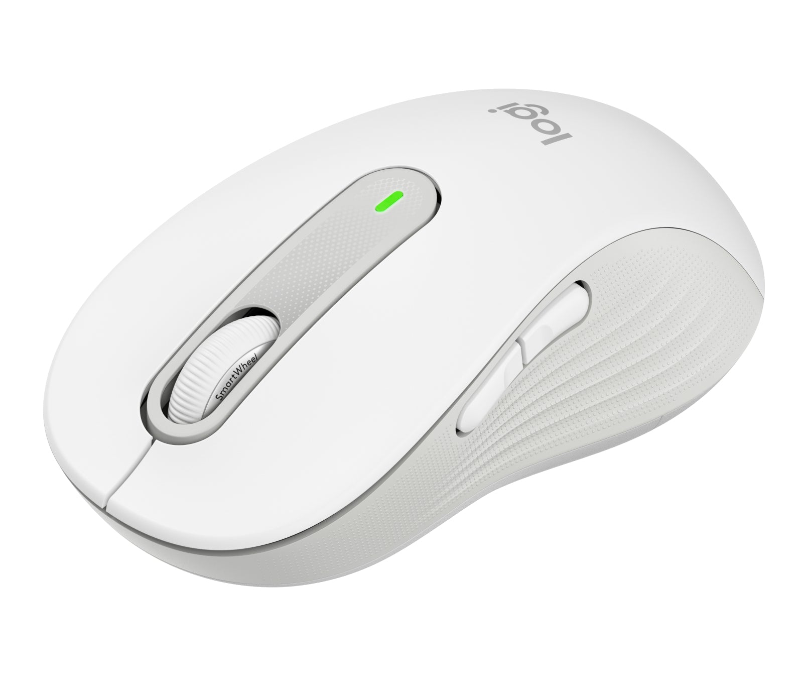 Logitech Signature M650 L Maus – kabellos, für Rechtshänder, Off-White