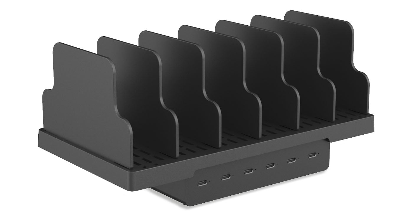 LMP SmartCharge 6P Ladegerät – 72 W, 6× USB-C, GaN – für USB-C-Geräte