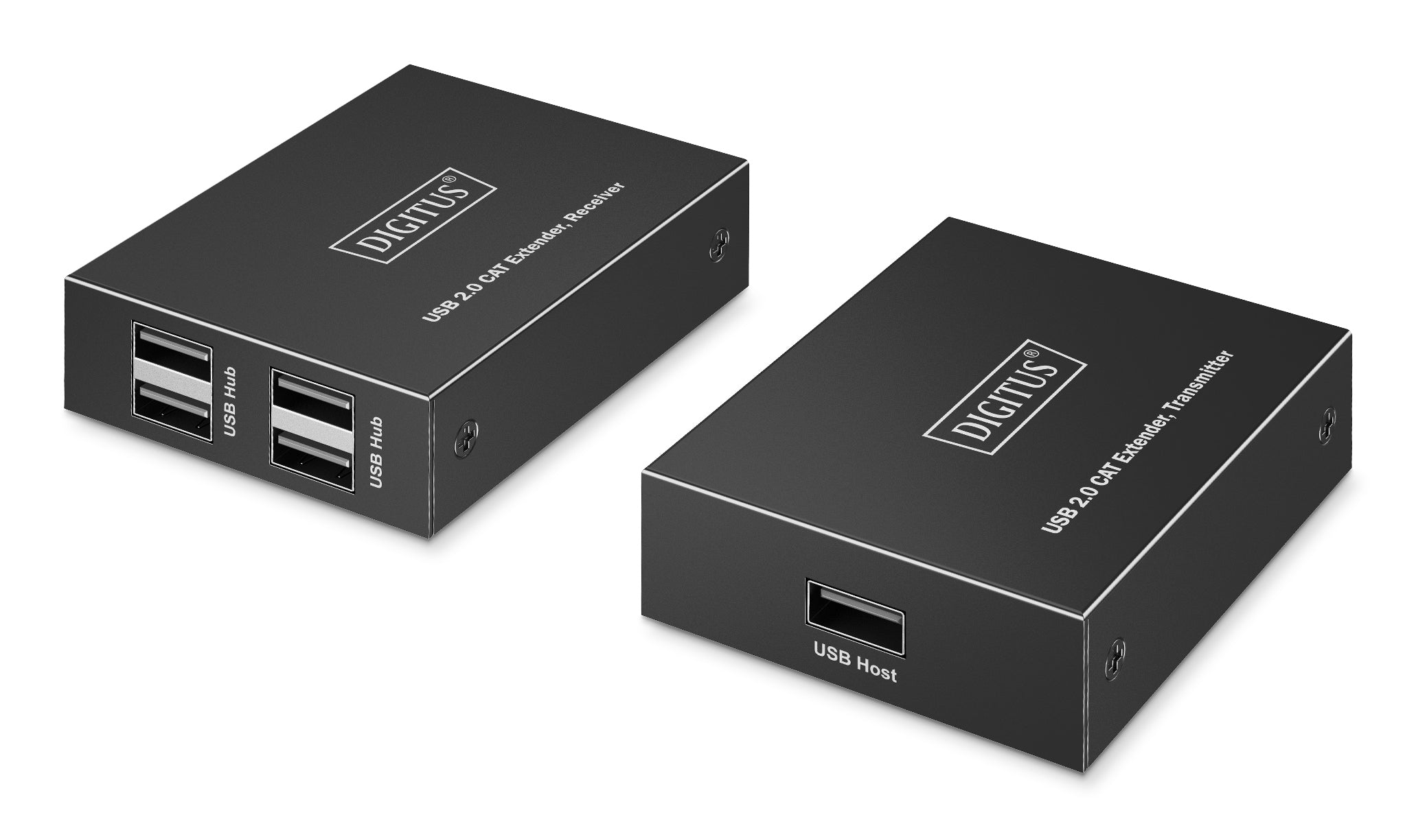 Digitus USB-Extender – bis 150 m, 1 Gbit/s, 5× USB 2.0 – Schwarz