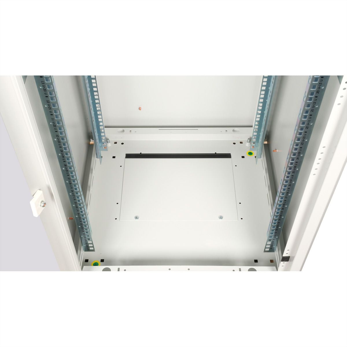 ROLINE Basic – 19" Netzwerkschrank 32U, IP20, abschliessbar, 600 × 600 × 1560 mm, lichtgrau, Stahl