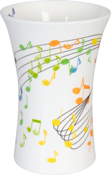Könitz Porzellan Könitz Mega Mug Flying Notes – 630 ml, Ø 10,3 cm, H 15,0 cm, Knochenporzellan, spülmaschinenfest