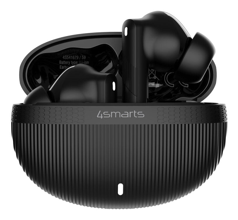 4smarts SkyBuds Screen ANC – True Wireless In-Ear Kopfhörer – Bluetooth 5.4 – Schwarz – bis 20 h
