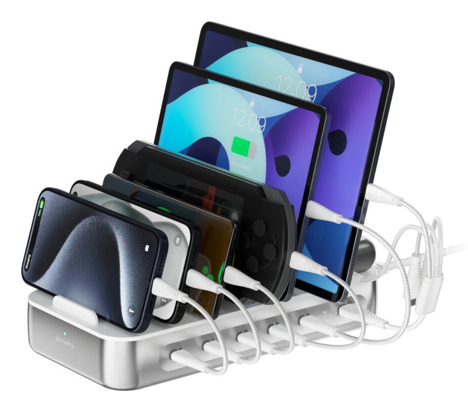 4smarts Ladestation – 5× USB-C + 1× USB-A – für Nintendo Switch, Universal, Smartphone und mehr