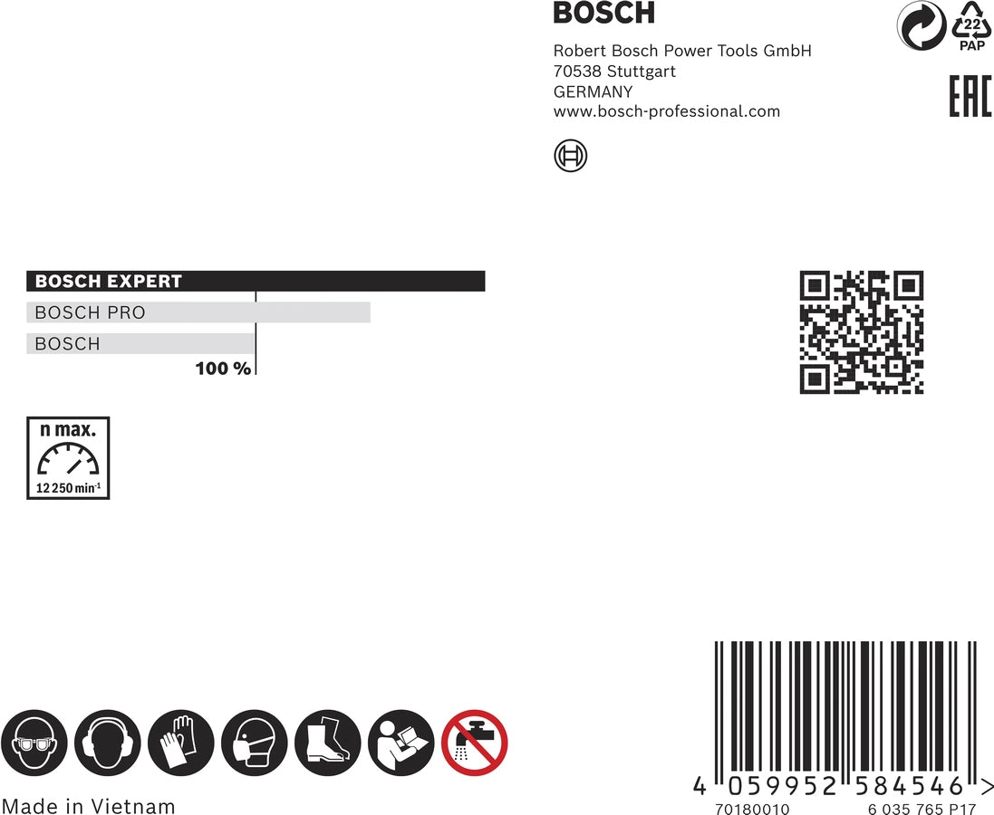 Bosch Diamanttrennscheibe, EXPERT, 125 mm, blau, grau