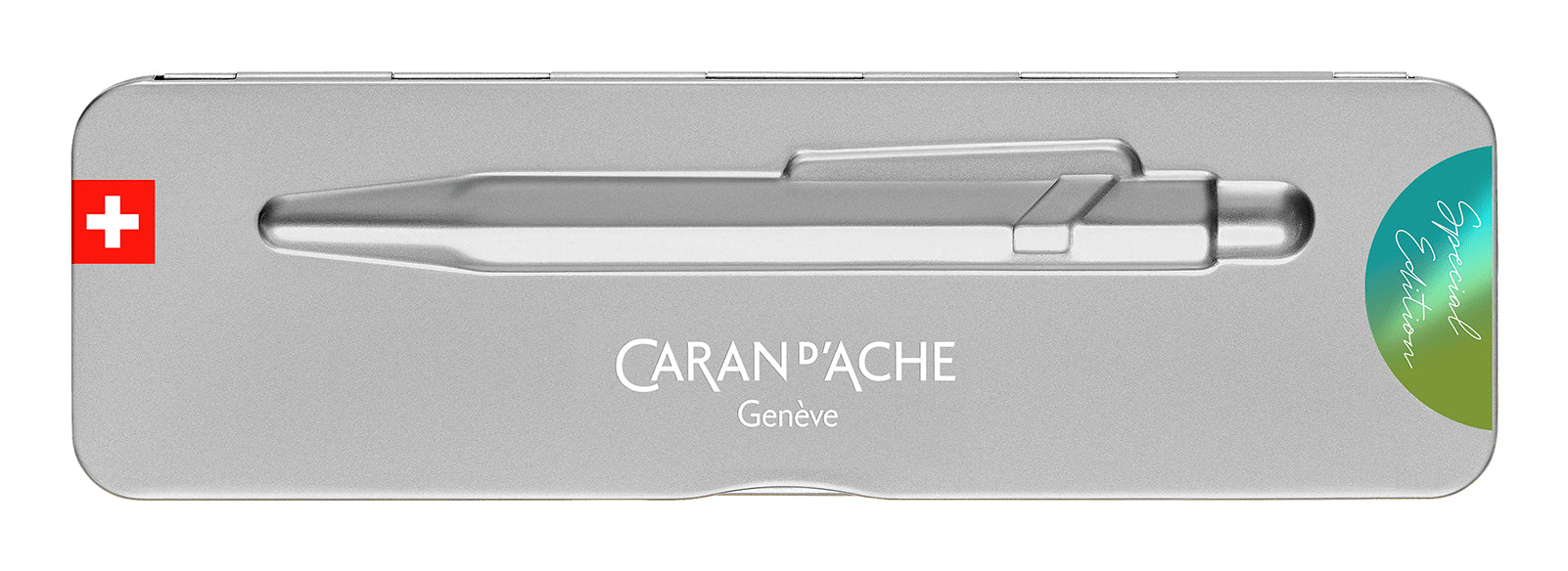 Caran d-Ache Caran d'Ache 849 Claim your Style Kugelschreiber – Schwarz, Medium, Aluminium, Grün, nachfüllbar