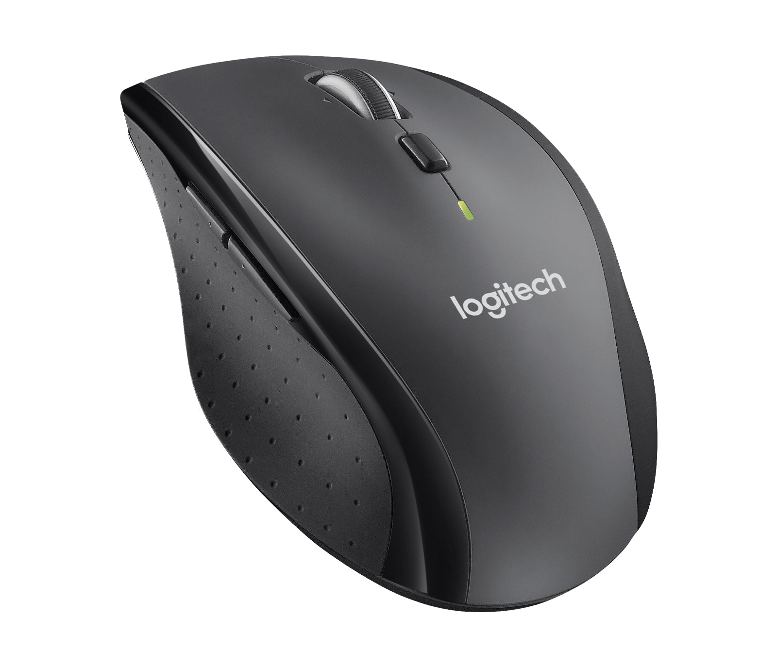 Logitech M705 Maus – kabellos, Bluetooth + 2,4 GHz, Batterieladeanzeige, Anthrazit