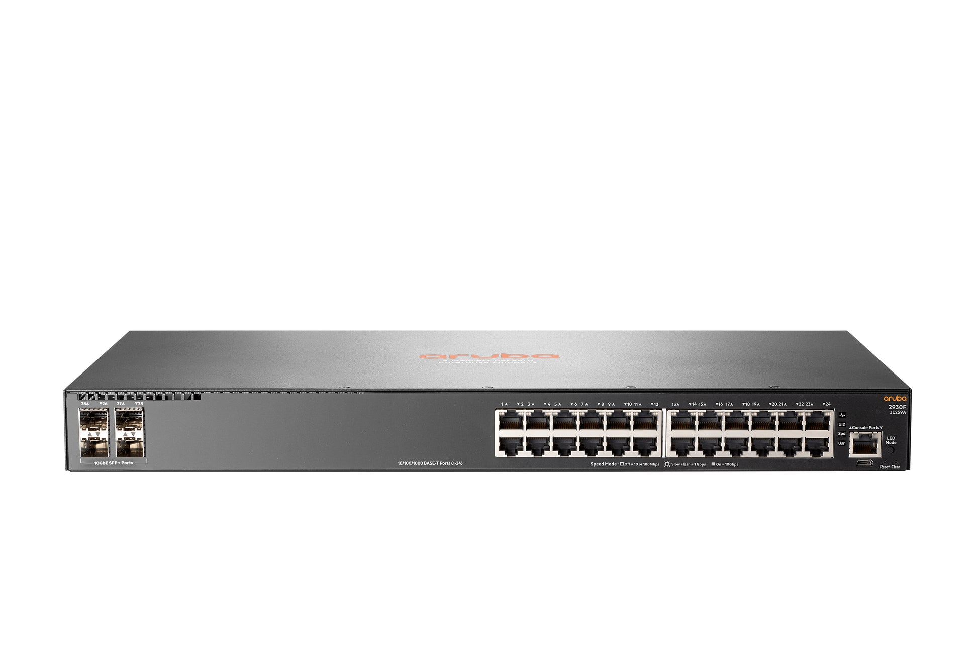 HPE Aruba Networking 2930F 24G 4SFP – Managed Switch – 24×GbE, 4×SFP, L3, 1U