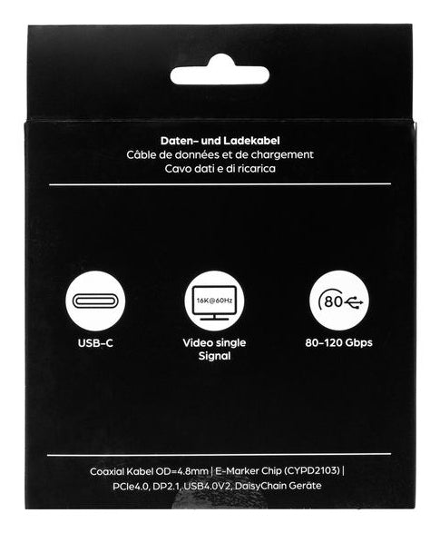 ONIT USB-Kabel, USB-C zu USB-C, 2 m, Lade-/Datenkabel