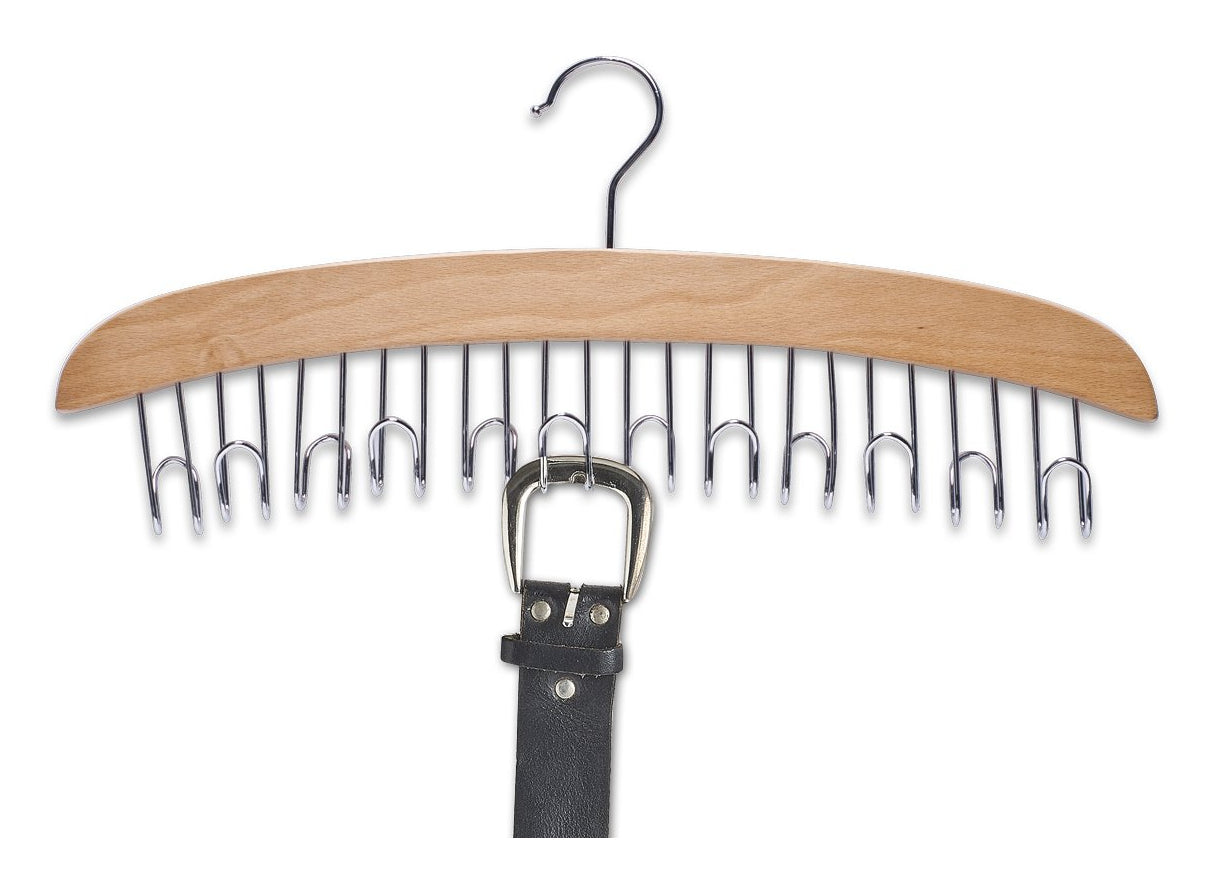 Zeller Present Wandgarderobe 12 Haken – Buche/Metall – natur/silber – 430 × 180 × 55 mm