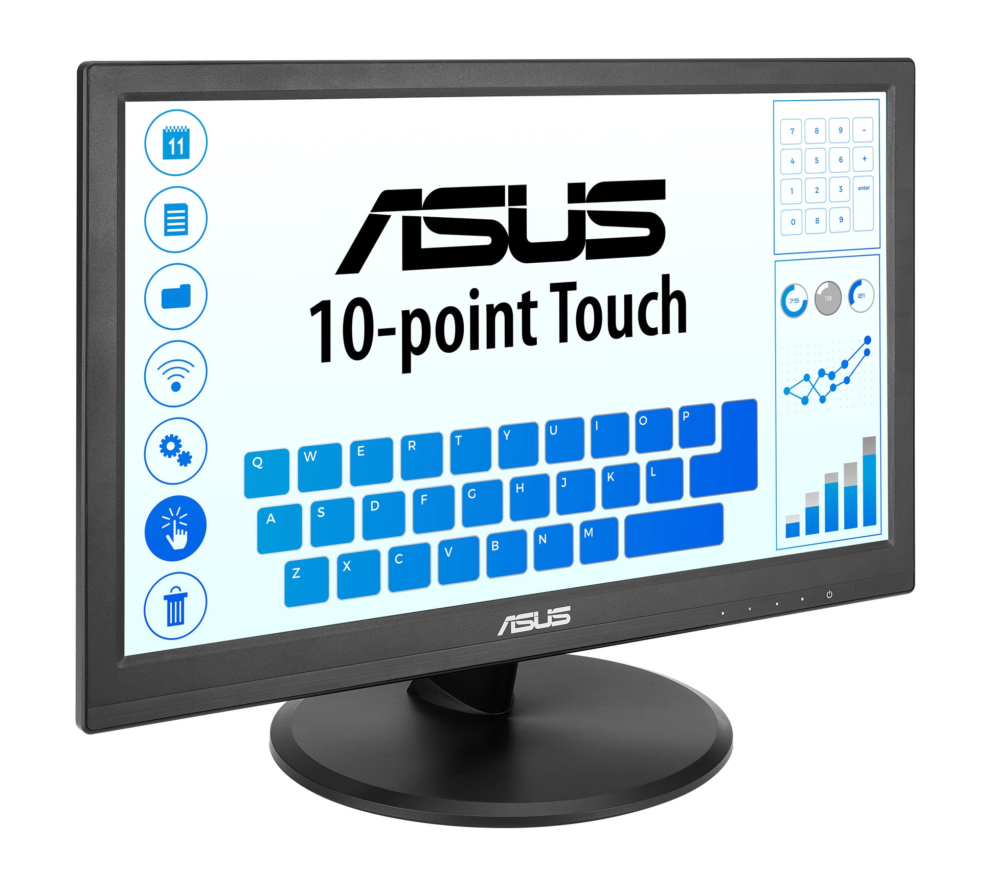 ASUS 169He – Interaktives Touch-Display 15,6" – Full HD (1920 × 1080), IPS, PCAP-Touch (10-Punkt), blendfrei