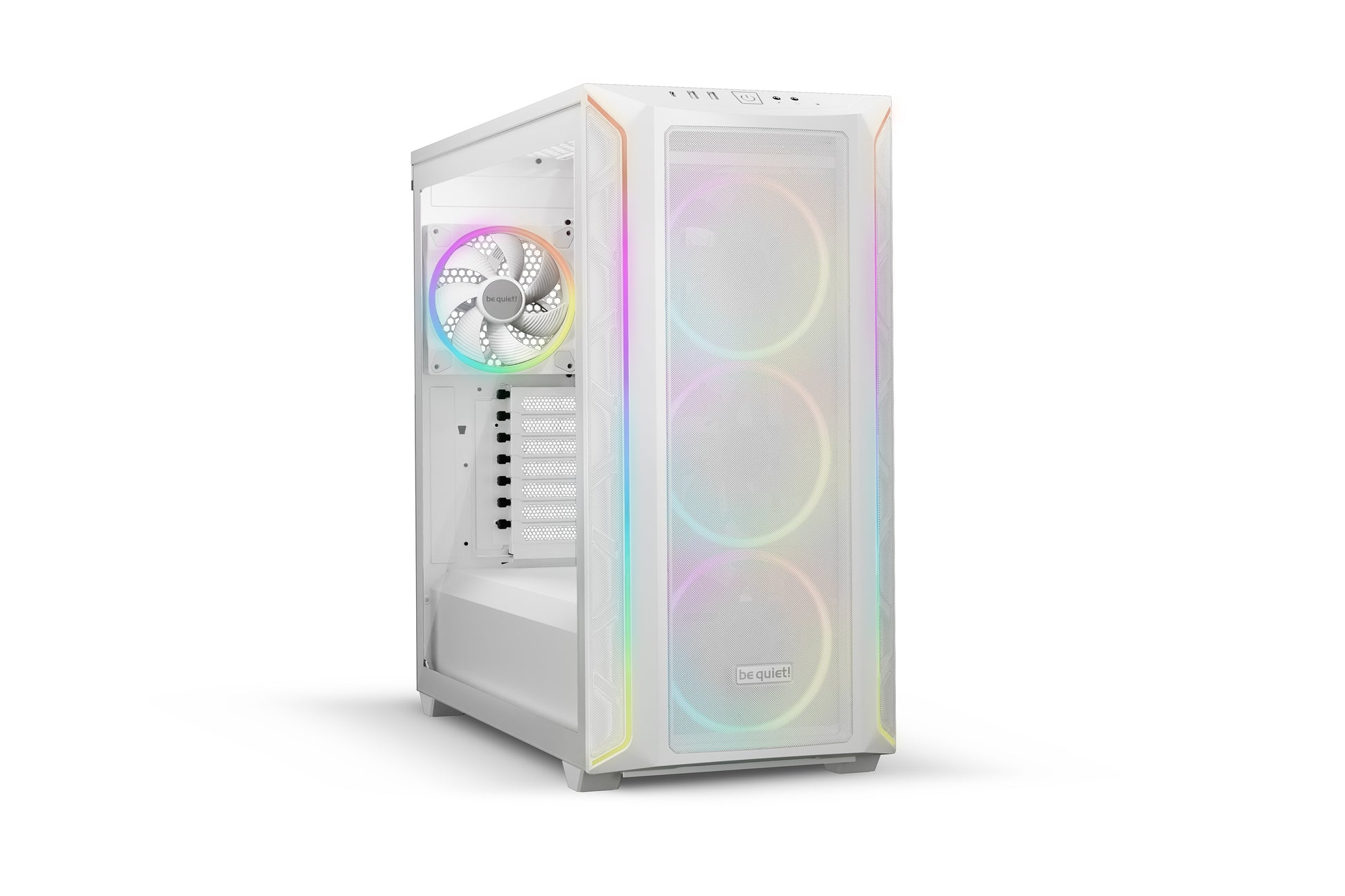 be quiet! be quiet Shadow Base 800 FX – Midi-Tower – Weiss, ATX/EATX/mATX/Mini-ITX, 3×140 mm, Seitenfenster