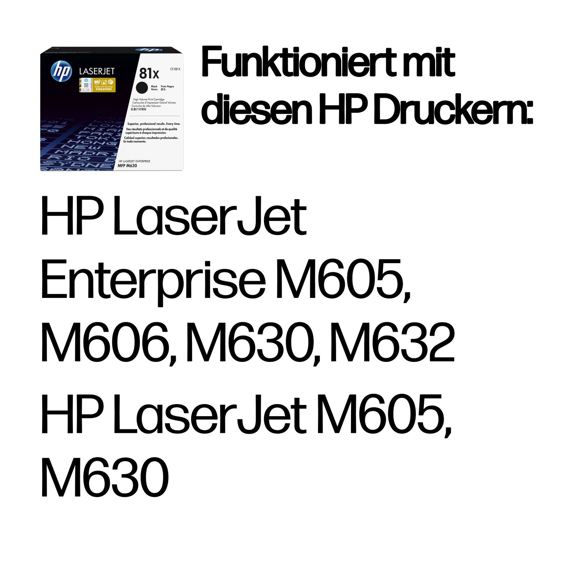 HP Toner 81X – schwarz, 25000 Seiten