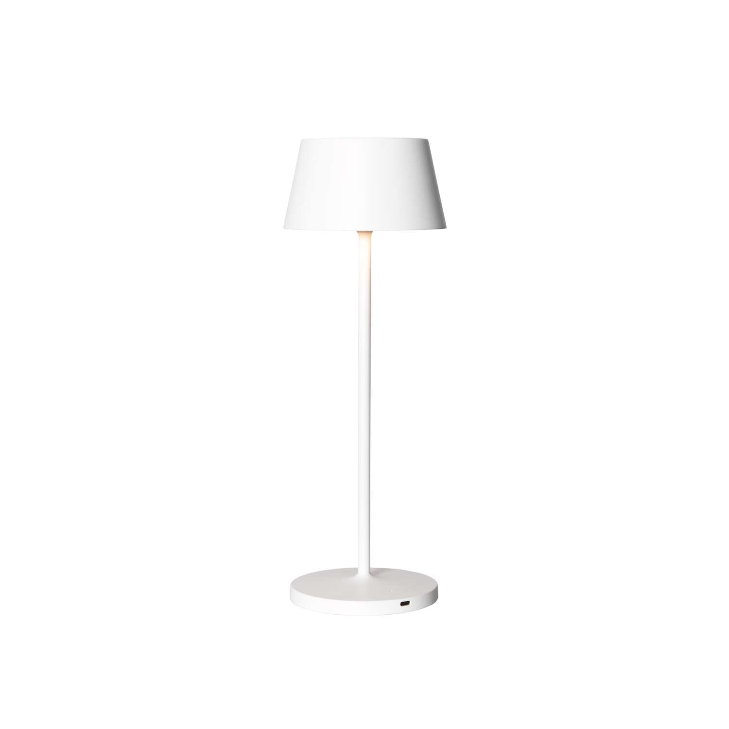 MAUL LED Tischleuchte Nina – Akku, USB-C & Ladestation, stufenlos dimmbar – 4000 K – 210 lm 3 W – Weiss
