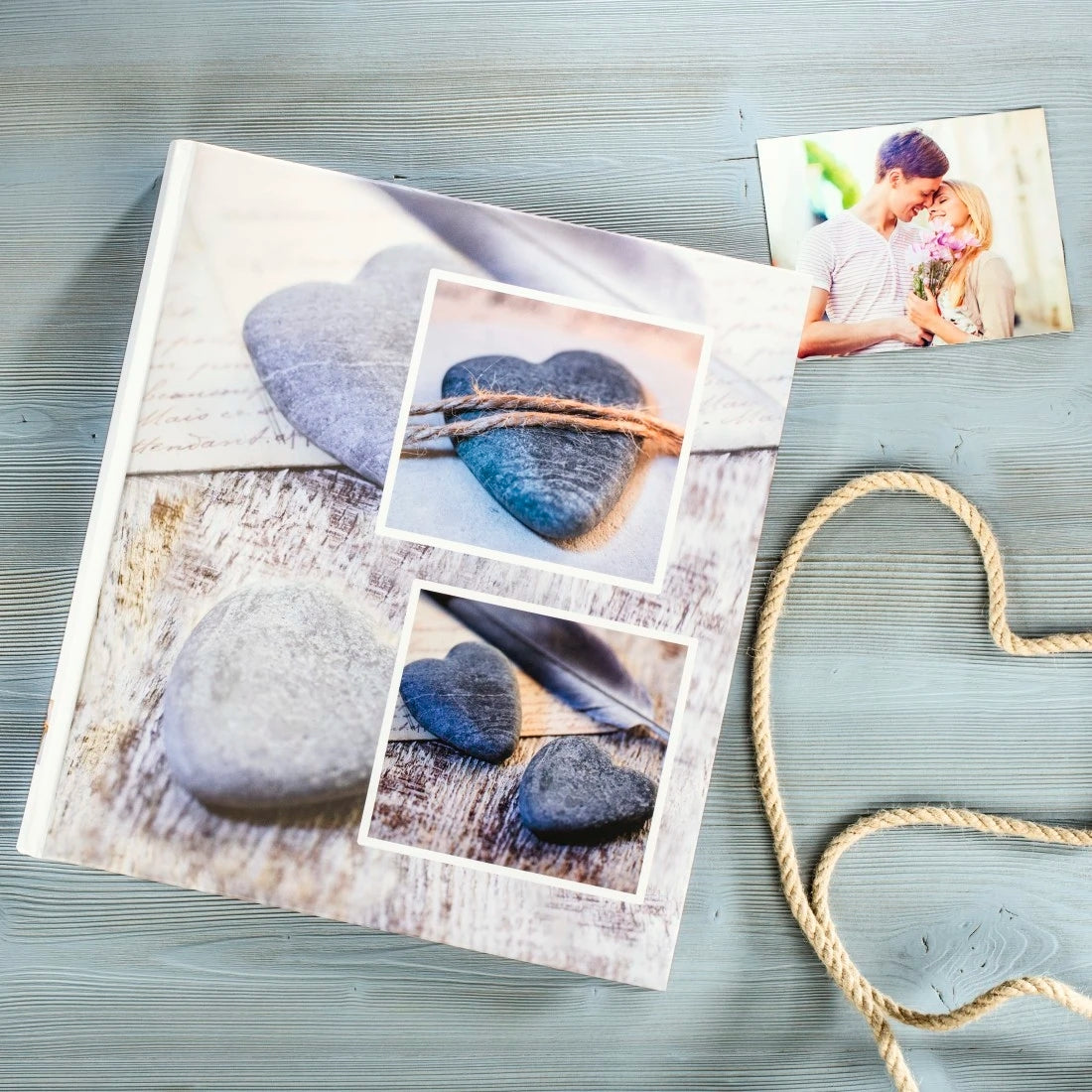 Hama Fotoalbum – für 290 × 320 mm, grau, mit Pergaminzwischenblättern, Karton