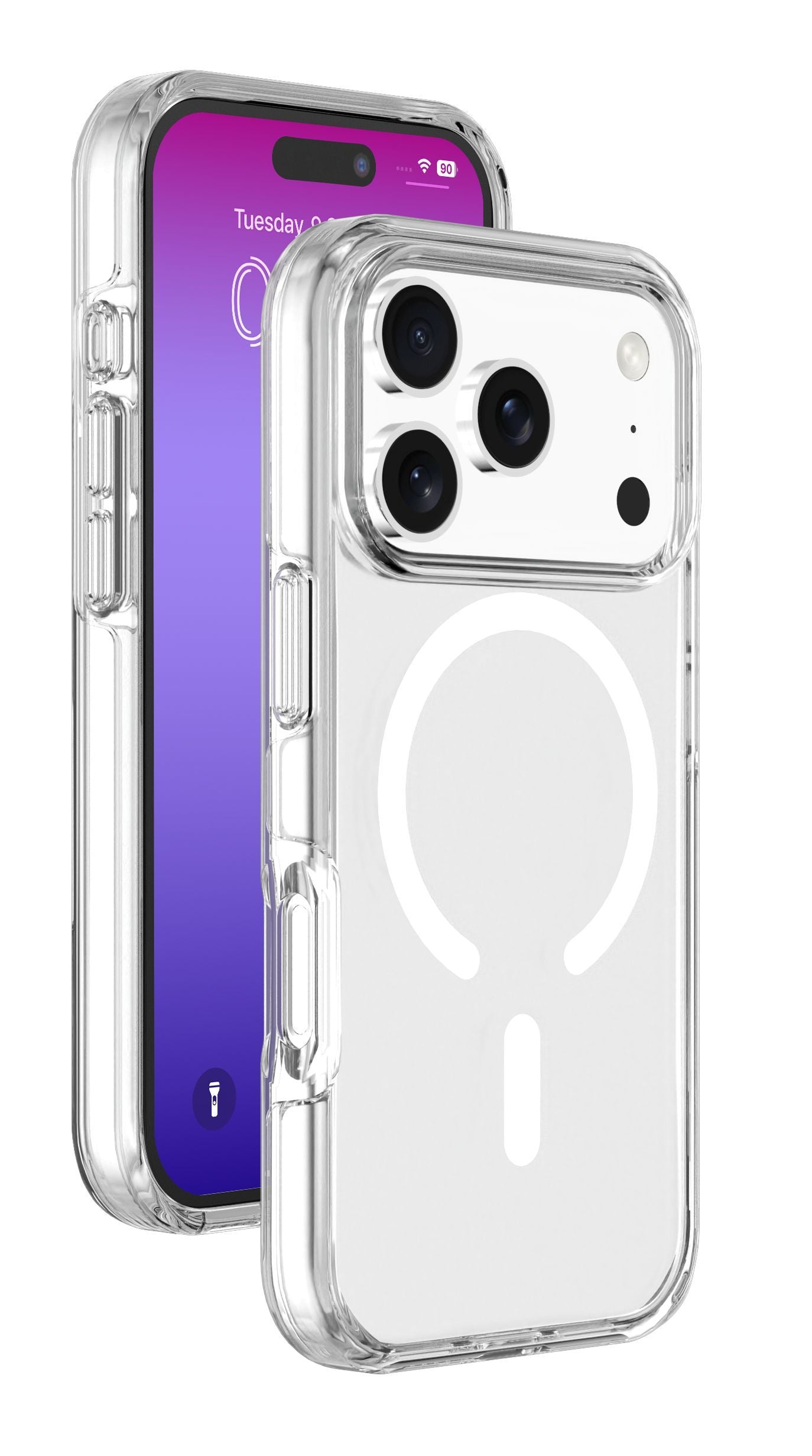 Cellularline Backcover Gloss Mag – für Apple iPhone 17 Pro Max – transparent – MagSafe-kompatibel