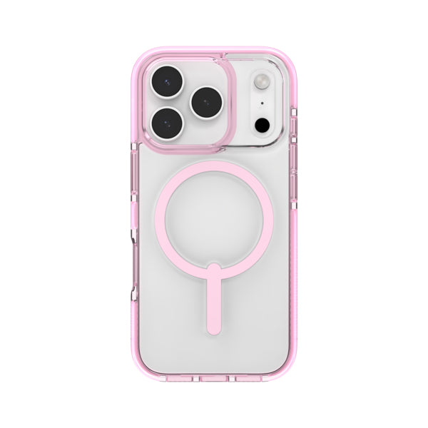 ZAGG Santa Cruz Snap Backcover – für Apple iPhone 17 Pro – Graphen, Pink, Transparent, bis 4 m Sturzsicher