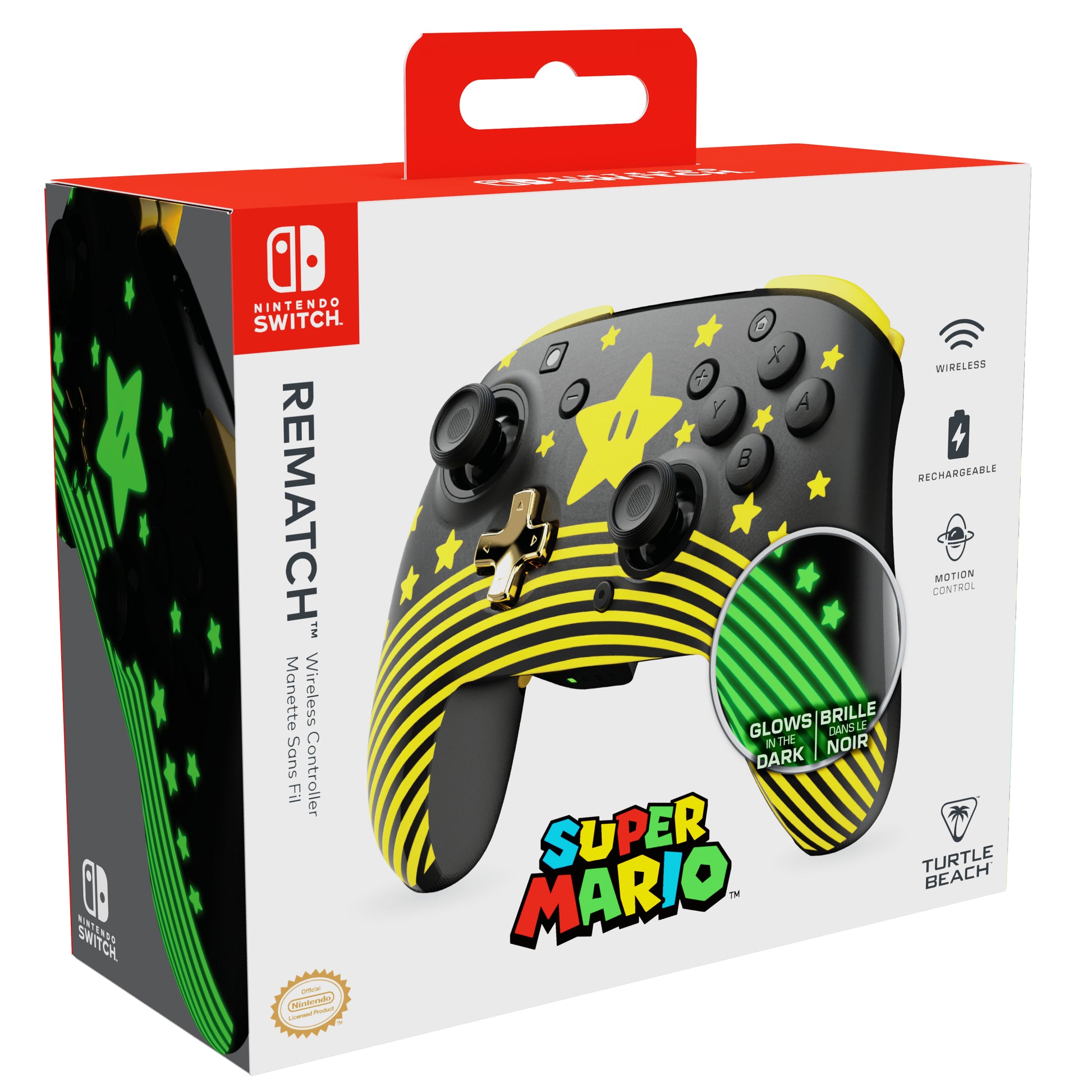 Turtle Beach Rematch – Gamepad – Bluetooth, USB (Typ-C), für Nintendo Switch & mehr, Schwarz