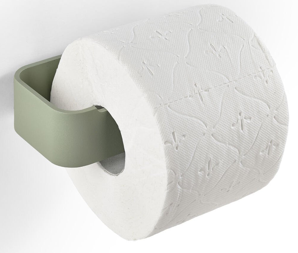 Zone Denmark Toilettenpapierhalter – Aluminium, Eukalyptusgrün, Wandmontiert, 7,6 × 16,4 × 4 cm