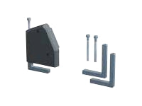 Bachmann Standard Haltewinkelset, Set 2 Stk., für Tischplatte bis 50 mm – für DESK 1 – schwarz