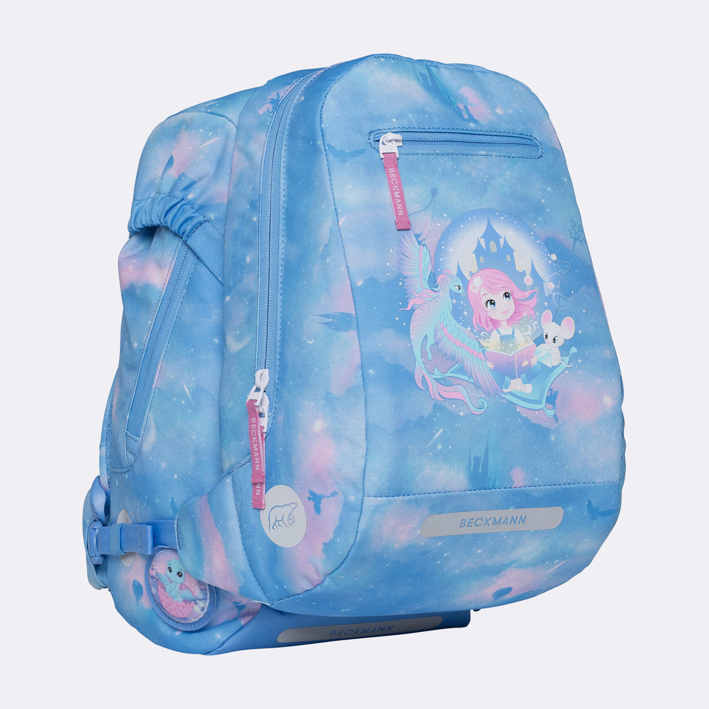 Beckmann Schulrucksack Classic – 6-teilig – Fairytale – aus recyceltem PET